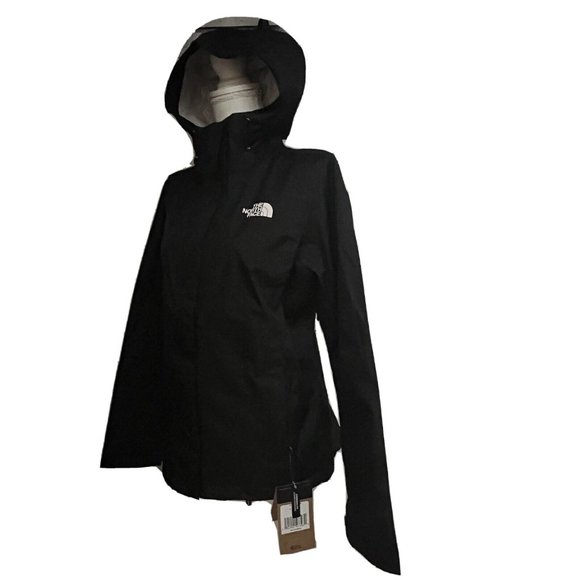 The North Face Venture 2 Black Waterproof Zip Up Hooded Rain Jacket Medium - Picture 3 of 11
